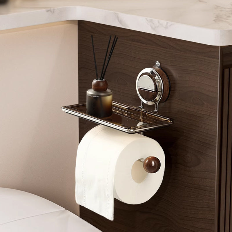 Stick Strong Suction Toilet Paper Holder – No Drilling, Holds Strong and Steady