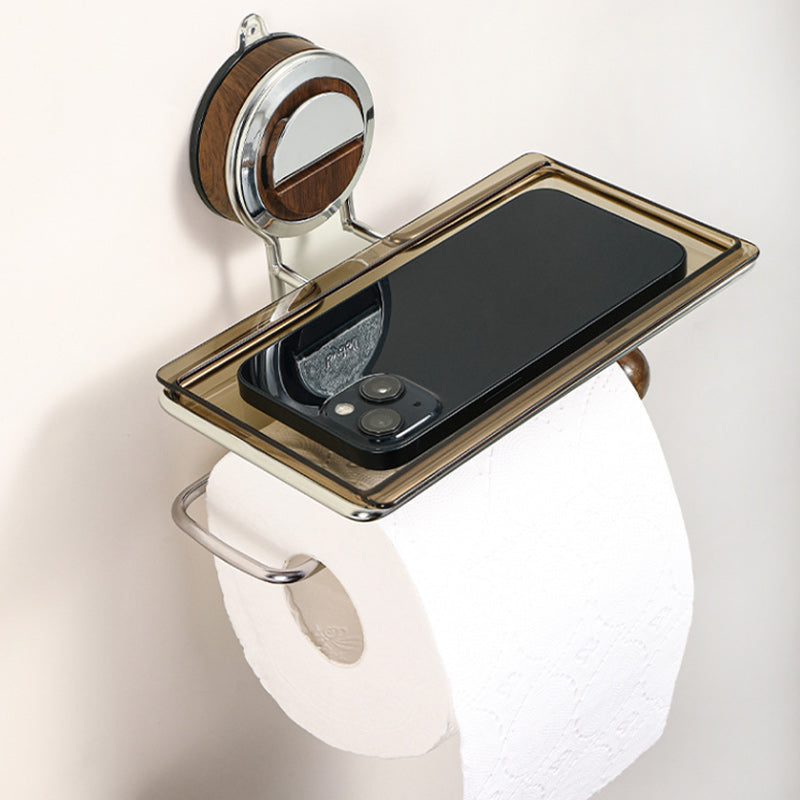 Stick Strong Suction Toilet Paper Holder – No Drilling, Holds Strong and Steady