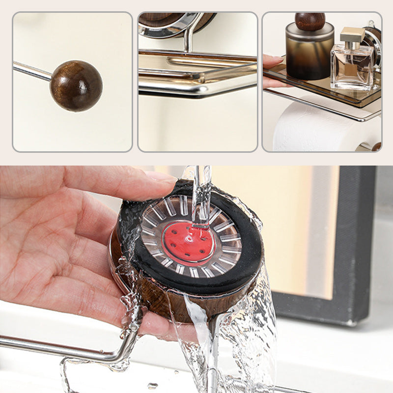 Stick Strong Suction Toilet Paper Holder – No Drilling, Holds Strong and Steady