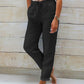 🌸Women's  Elastic Waist Cotton Linen Wide Leg Pants