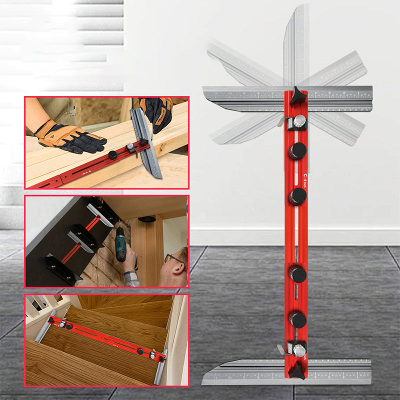 Adjustable Aluminum Alloy Stair Tread Template Tool