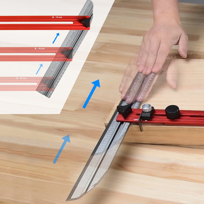 Adjustable Aluminum Alloy Stair Tread Template Tool