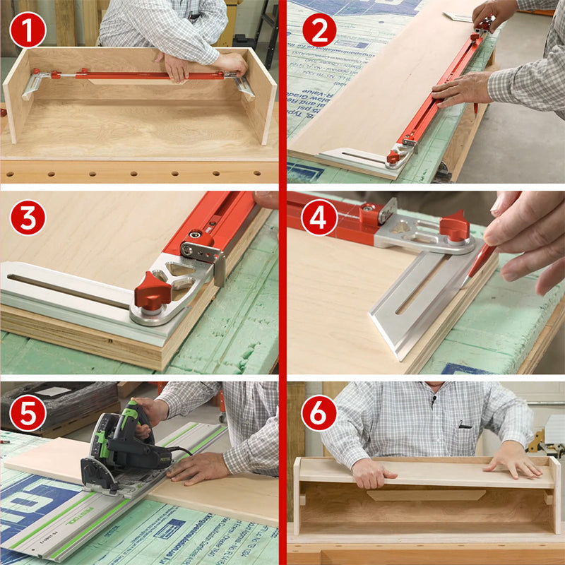 Adjustable Aluminum Alloy Stair Tread Template Tool