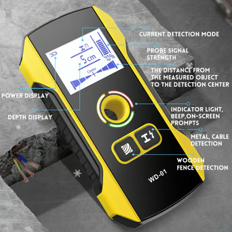 🛠️ LIMITED-TIME 50% OFF! ✨ 6-in-1 Metal Detector Stud Scanner – LCD Display, Auto-Calibrate, Rechargeable 🔋