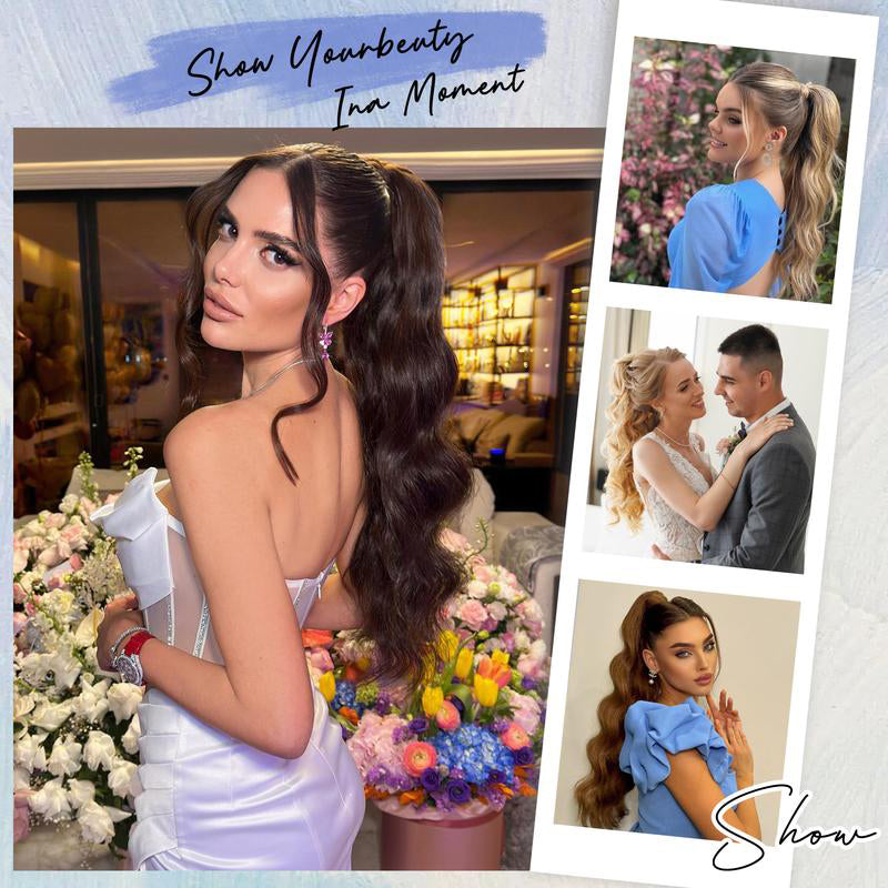 💖LAST DAY PROMOTION - 50%OFF 💖 Clip-on Wavy Ponytail Extension