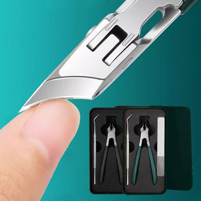 🔥Buy 2 get 1 free  - Anti-Splash 25° Slant Edge Nail Clipper 3-Piece Set