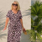 🌸2025 Hot Sale 66%OFF🌸Women's Leopard V-Neck Long Dress with Belt