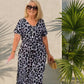 🌸2025 Hot Sale 66%OFF🌸Women's Leopard V-Neck Long Dress with Belt