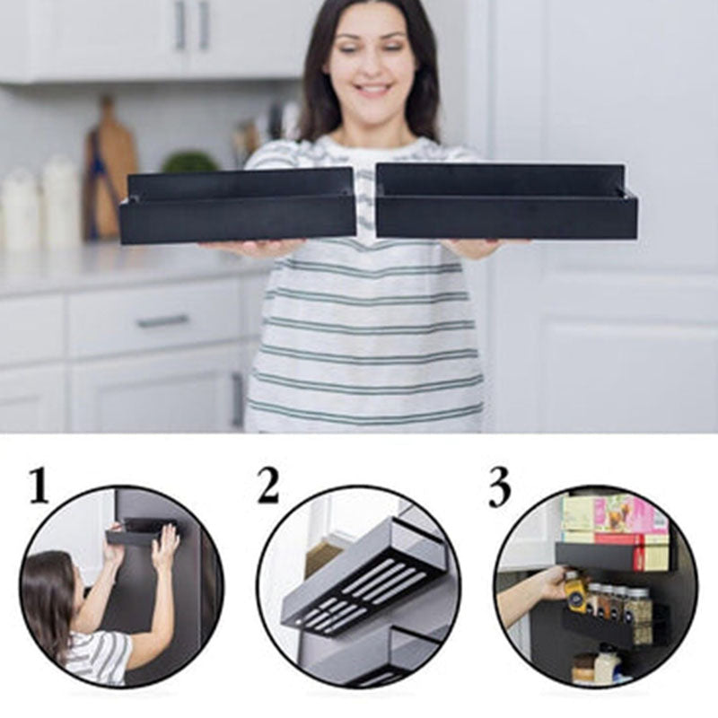 Magnetic Spice Storage Rack Organizer for Refrigerator and Oven