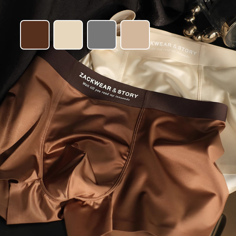 2025 LUXURY Natural ICE SILK MEN'S BOXERS | ANTIBACTERIAL SILK LINING