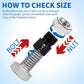 🔥44Pcs Alloy Nut and Bolt Thread Inspector, Charge-Free Thread Gauge, Metric and SAE Size Identification Tool for Inspection of Fixed Bolts or Threaded Holes