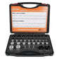 🔥44Pcs Alloy Nut and Bolt Thread Inspector, Charge-Free Thread Gauge, Metric and SAE Size Identification Tool for Inspection of Fixed Bolts or Threaded Holes