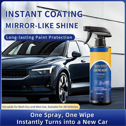 🚗 50% OFF! ✨Quick Acting Car Coating Agent Spray, Instant Mirror Shine Long Lasting Paint Protection Spray, Free Cleaning Towel Included
