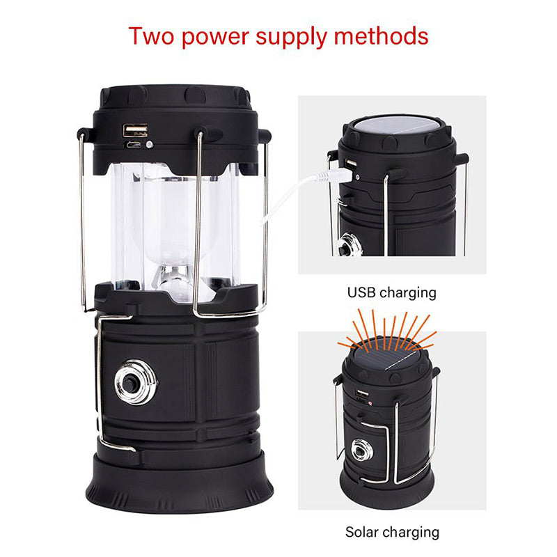 Solar Powered Retractable Camping Light