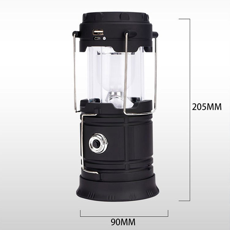 Solar Powered Retractable Camping Light