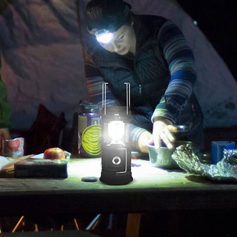 Solar Powered Retractable Camping Light