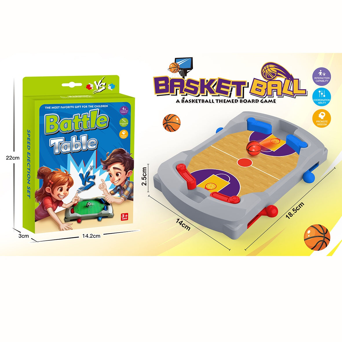 Mini Interactive Foosball Table Game for Kids