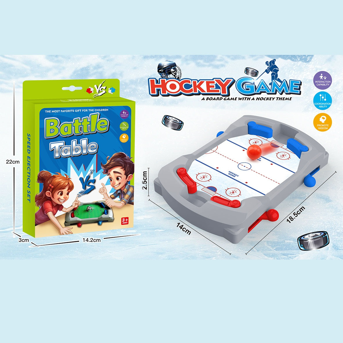 Mini Interactive Foosball Table Game for Kids