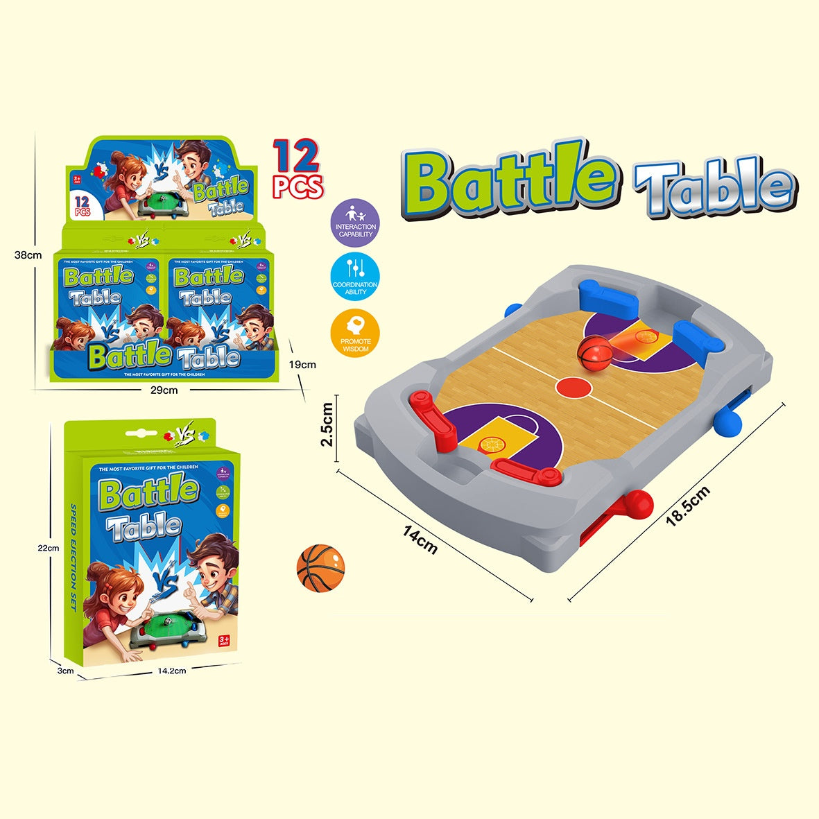 Mini Interactive Foosball Table Game for Kids
