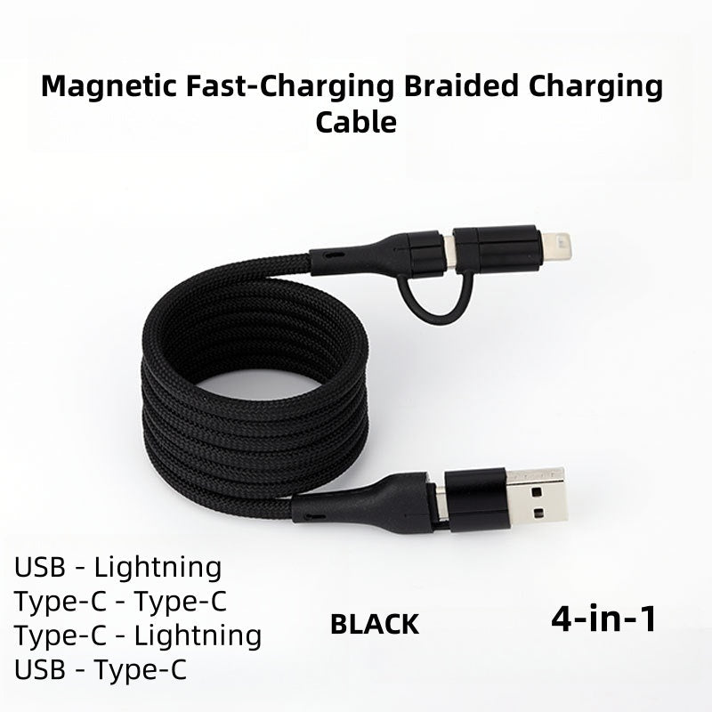 ⏳Time-limited Special⏰Multi-Compatibility Magnetic Fast-Charging Braided Charging Cable