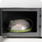 💥 Clear Microwave Splatter Cover with Water Steamer and Handle