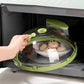 💥 Clear Microwave Splatter Cover with Water Steamer and Handle