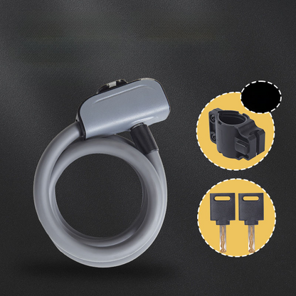 Bike Cable Lock Set with Key Lock