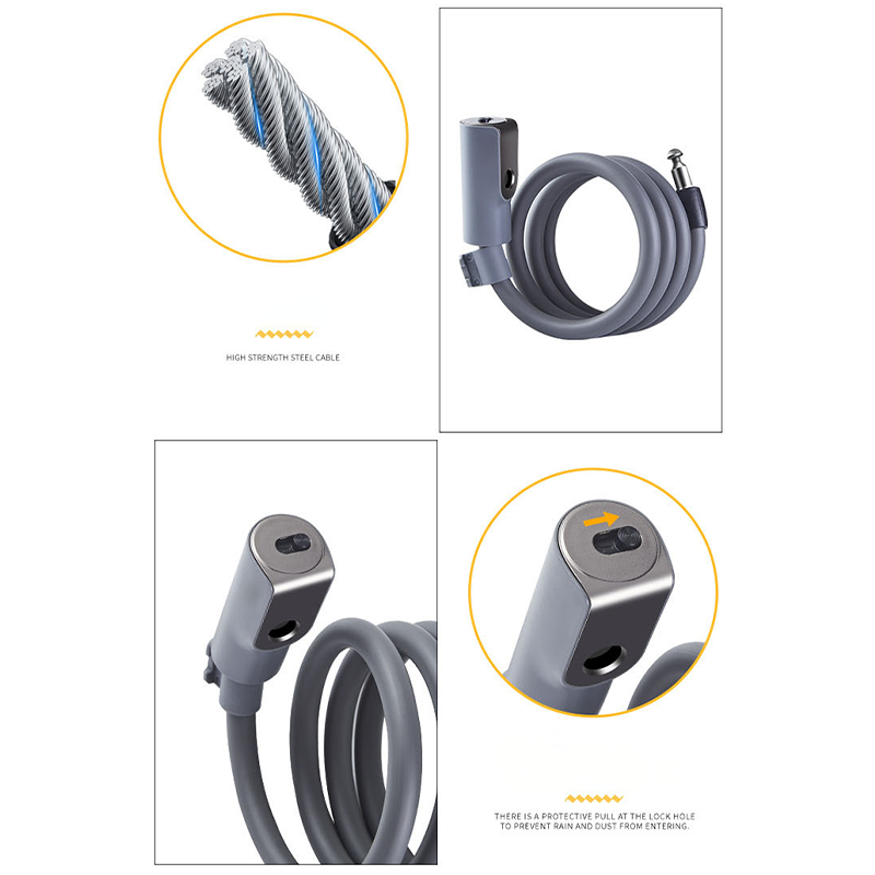 Bike Cable Lock Set with Key Lock