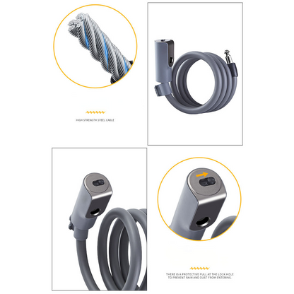 Bike Cable Lock Set with Key Lock