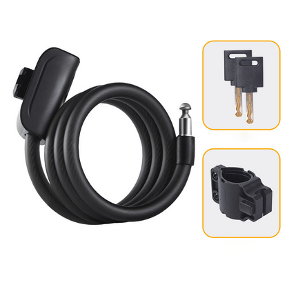 Bike Cable Lock Set with Key Lock