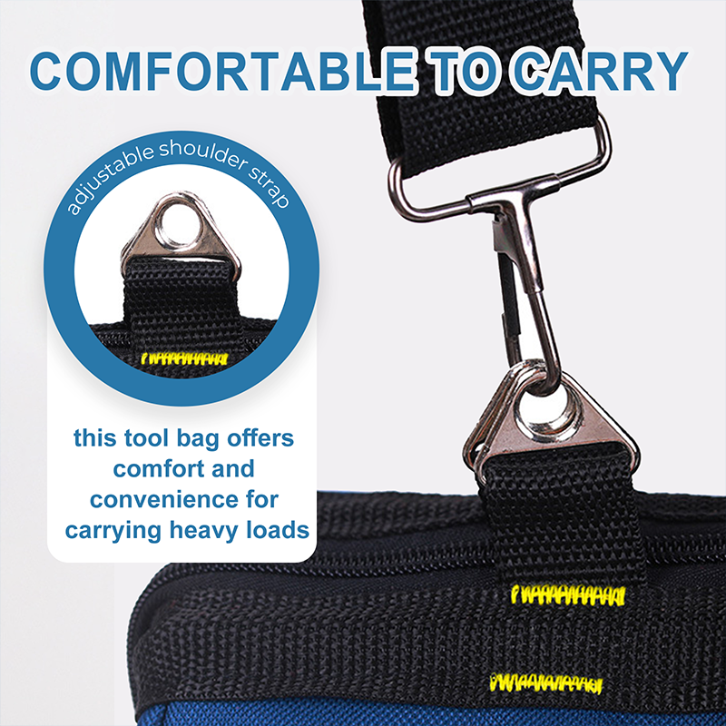 🧰Large-Capacity Heavy-Duty Tool Kit (with Shoulder Strap)