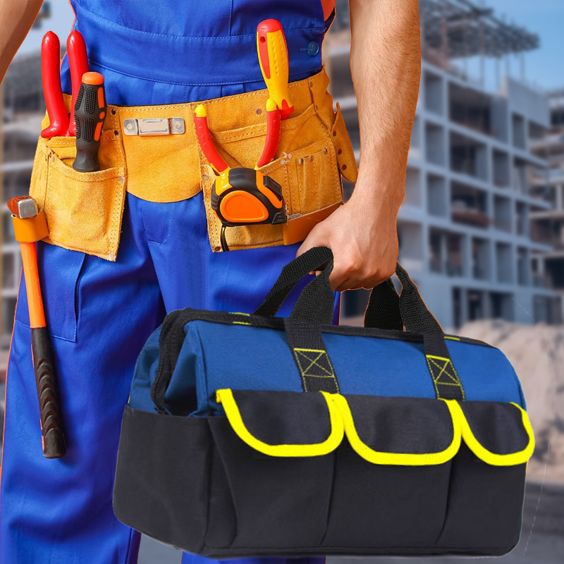 🧰Large-Capacity Heavy-Duty Tool Kit (with Shoulder Strap)