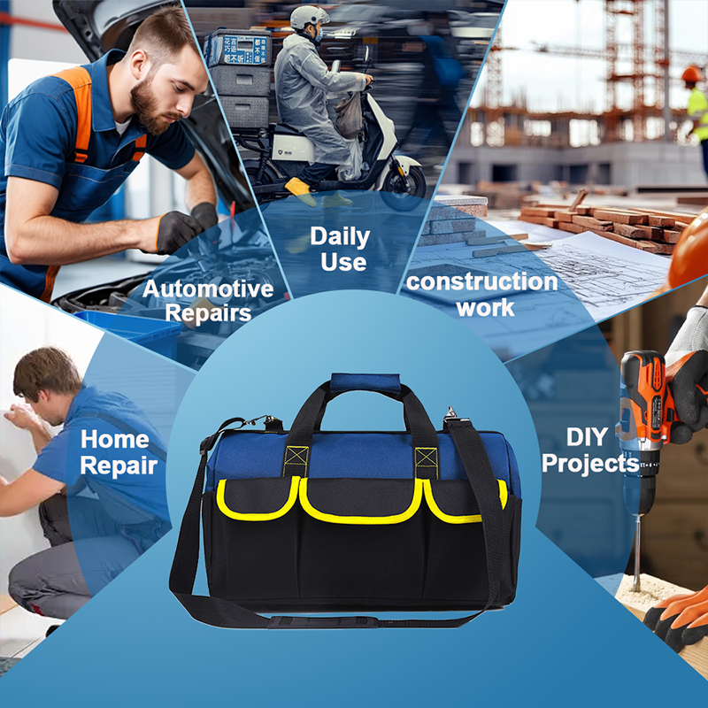 🧰Large-Capacity Heavy-Duty Tool Kit (with Shoulder Strap)