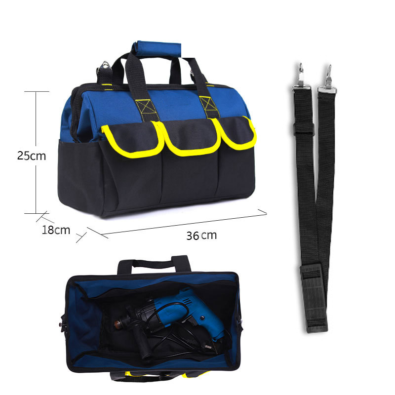 🧰Large-Capacity Heavy-Duty Tool Kit (with Shoulder Strap)