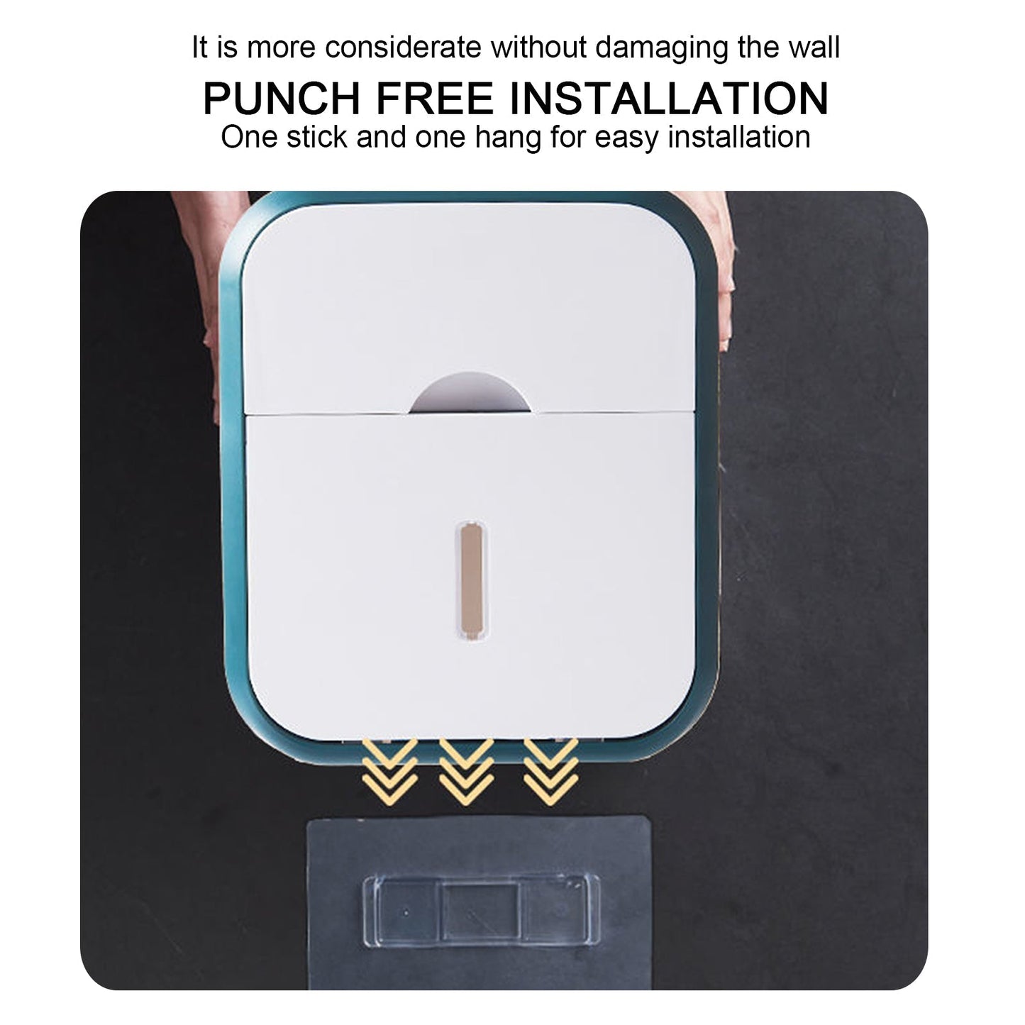 Punch-free Toilet Paper Holder Box