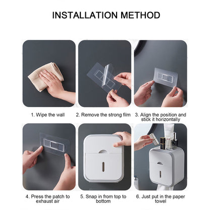Punch-free Toilet Paper Holder Box