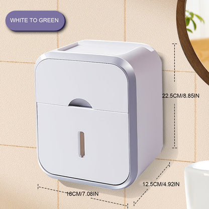 Punch-free Toilet Paper Holder Box