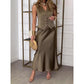Women's Elegant Sleeveless Top and Skirt Set