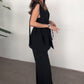 Women's Relaxed Top and Straight-Leg Pants Set