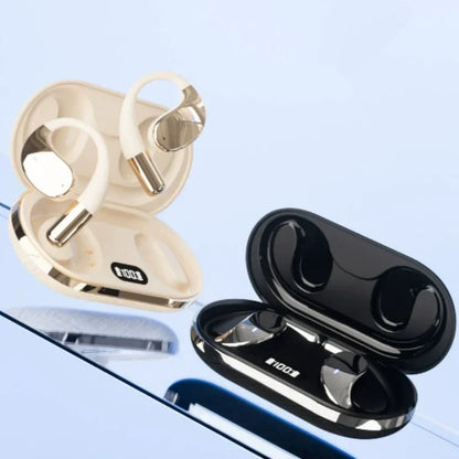 Wireless Open-Ear Earbuds with LED Display