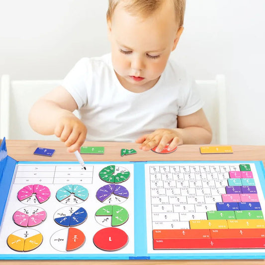 🔥LAST DAY SALE 60% OFF🏅Montessori Magnetic Book Fraction Puzzle