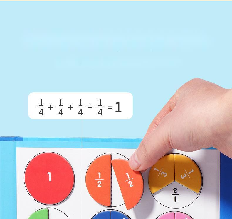 🔥LAST DAY SALE 60% OFF🏅Montessori Magnetic Book Fraction Puzzle