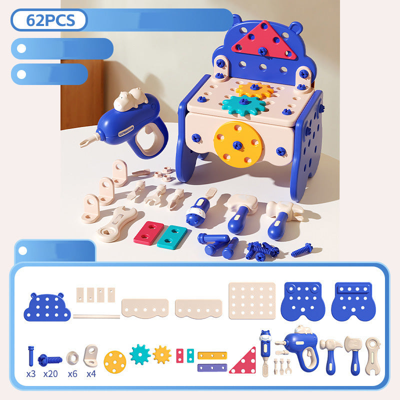 ✨【60-Piece Kids Pretend Repair Tool Set】✨ -🧠🚀Ignite the creativity of budding builders!