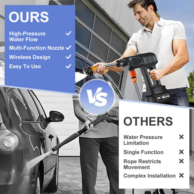 🧼 60% OFF NOW! 🚗 Portable High-Pressure Car Washer – 1500W Motor, Adjustable Spray Modes & Lightweight Design for Home and Auto Use 💦