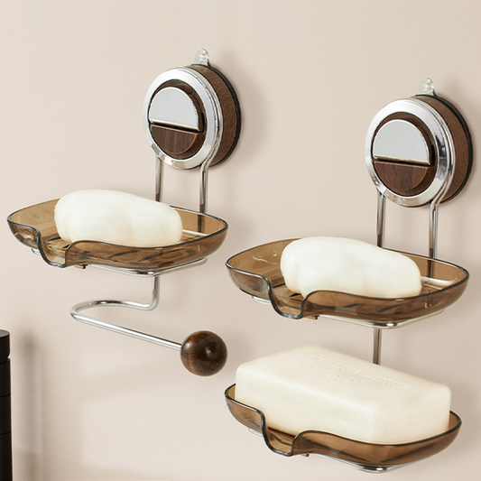 Wall-Mounted Suction Cup Soap Holder