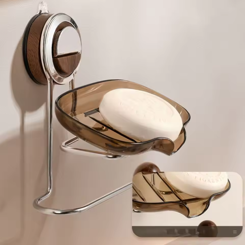Wall-Mounted Suction Cup Soap Holder