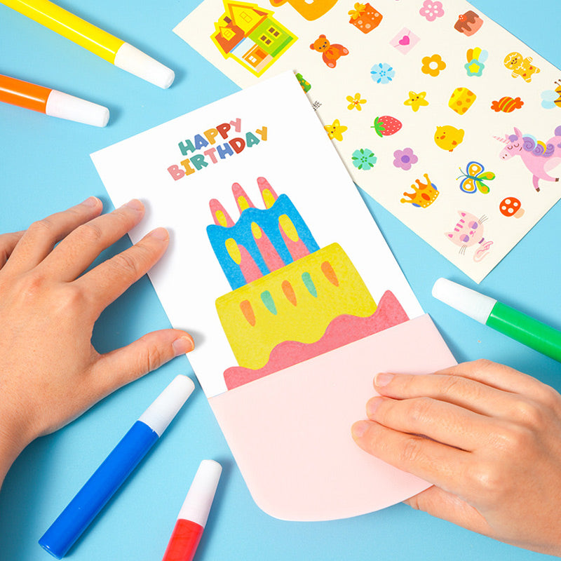 💥HOT SALE 50% OFF💥Cartoon Colorful Painting Set with Scraper for Kids