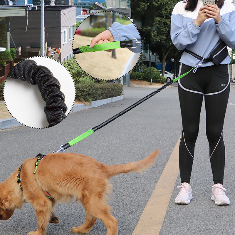 🔥🎁Hot Sale 50% OFF💥- Ends Soon!🔥Adjustable Hands-Free Dog Lead with Waist Bag