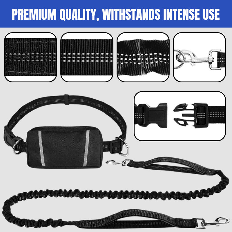 🔥🎁Hot Sale 50% OFF💥- Ends Soon!🔥Adjustable Hands-Free Dog Lead with Waist Bag