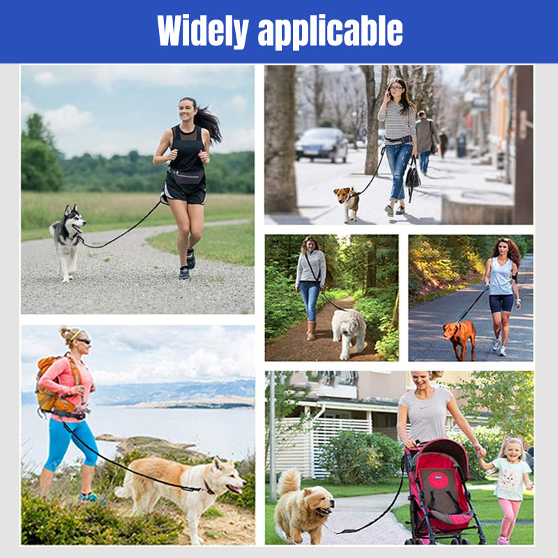 🔥🎁Hot Sale 50% OFF💥- Ends Soon!🔥Adjustable Hands-Free Dog Lead with Waist Bag